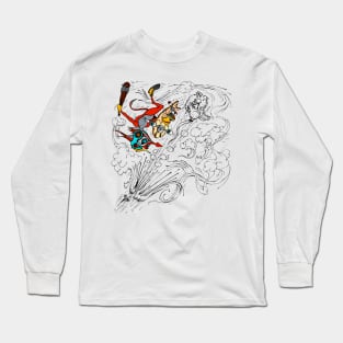 skater fox attack 3 Long Sleeve T-Shirt